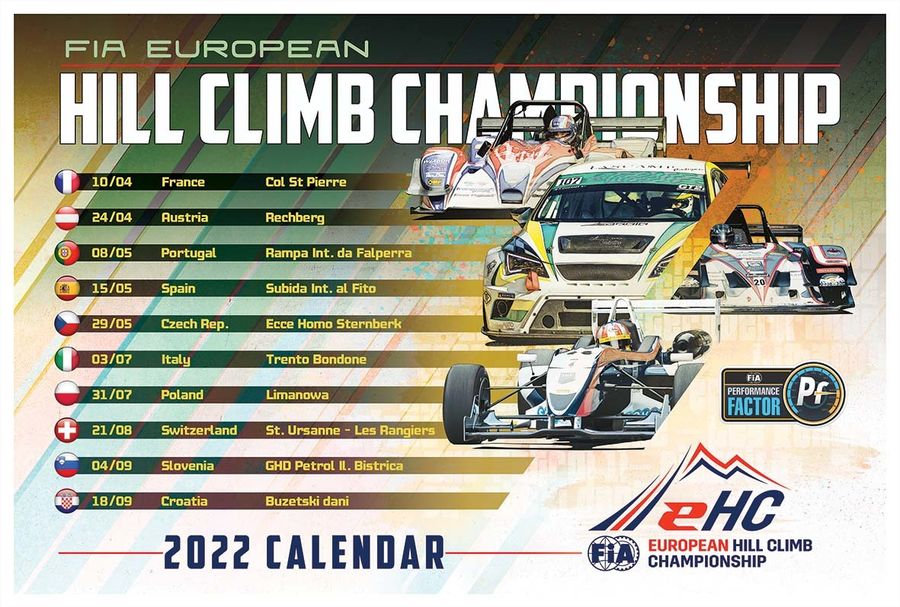 2022 calendar EHC web FIA European Hill-Climb Championship